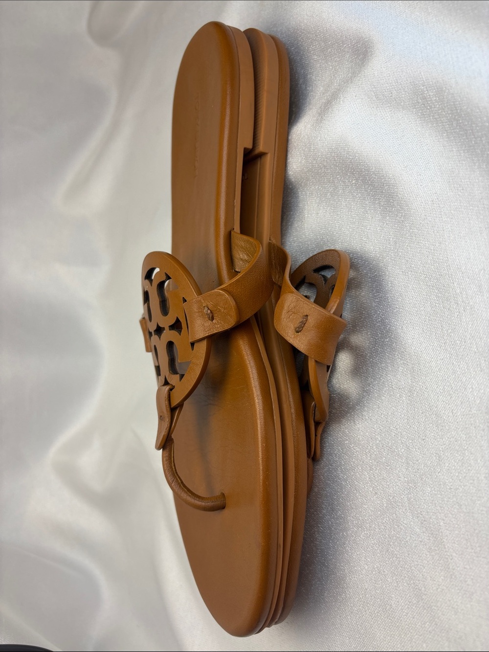 Tory Burch Tan Miller Leather Sandals - Picture 7 of 8